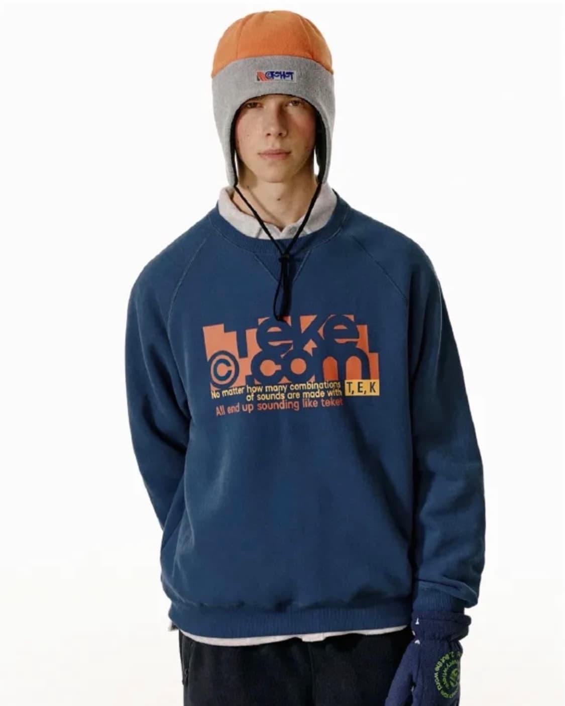 테켓 레코딩 플리스 이어플랩 비니 오렌지 삽니다!! 상품이미지1