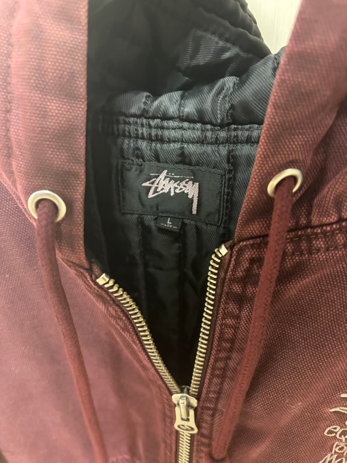 스투시 인슐레이티드 자켓 L 퍼플 상품이미지4