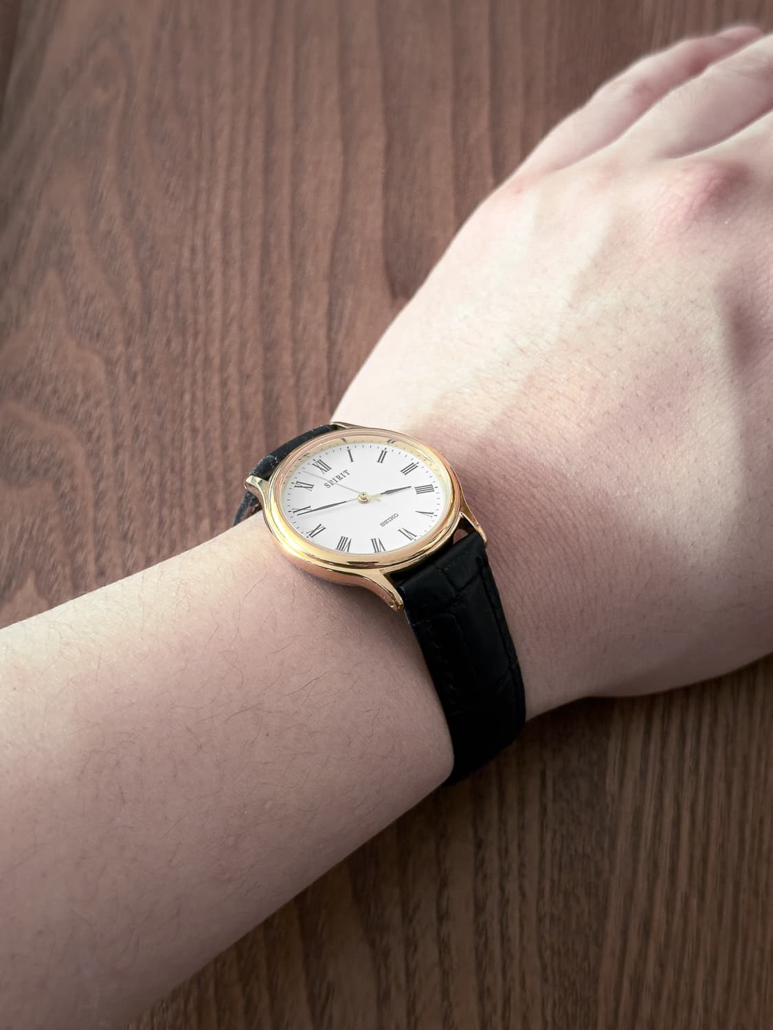 [중고] [희귀] 세이코 스피릿 로만 인덱스 골드 -90s 빈티지 쿼츠  상품이미지4