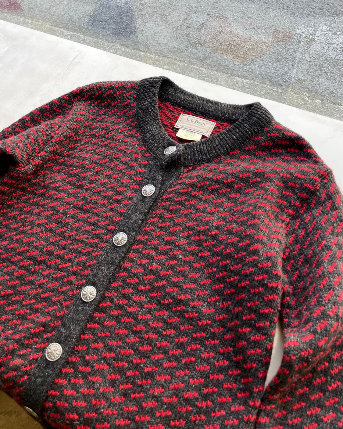 70‘s LL Bean Birdeyes knit 엘엘빈 버드아이 니트  상품이미지5