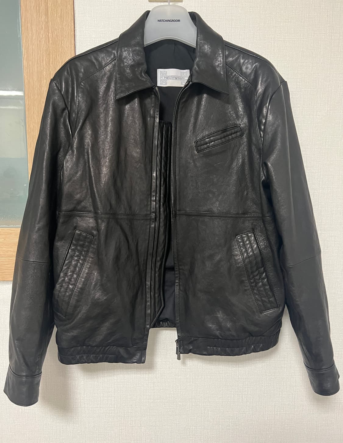 해칭룸 Stitched Volume Leather Jacket 상품이미지2