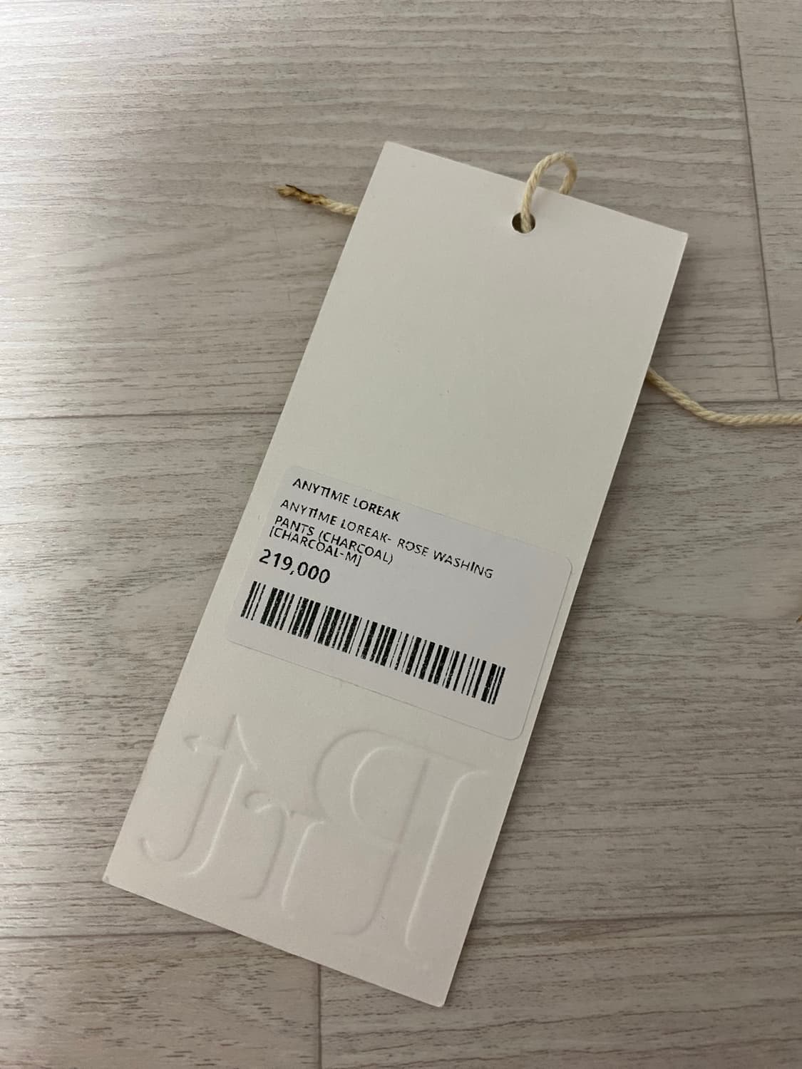 Anytimeloreak RoseWashing Pants Charcoal 상품이미지3