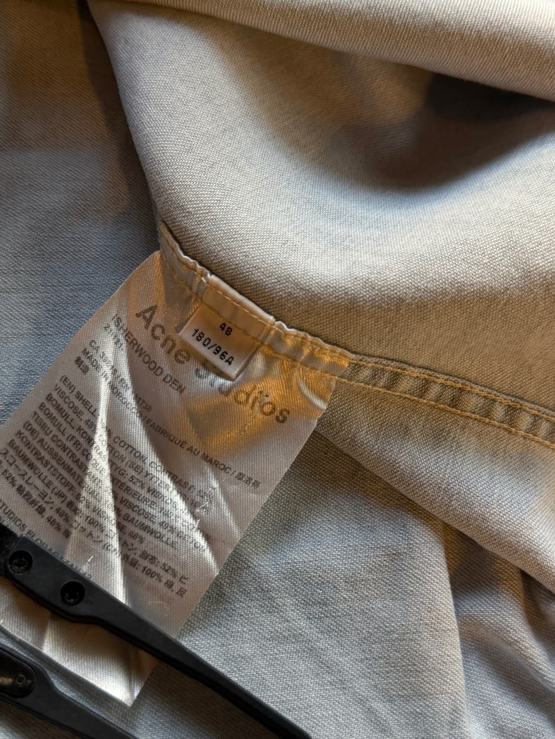 아크네 스튜디오 데님 버튼다운 셔츠 100 상품이미지9