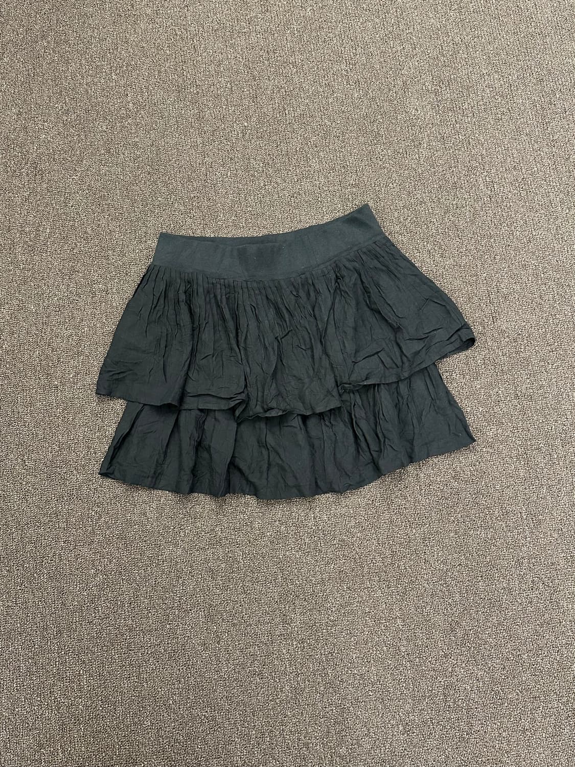 OS)Japanese vintage 블랙 밴딩 캉캉 미니스커트 상품이미지6