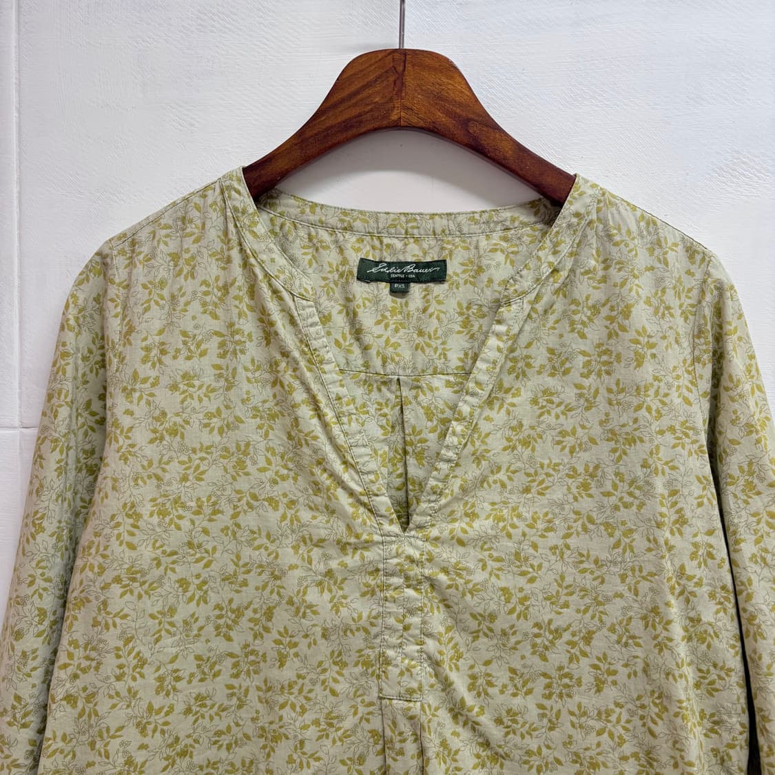 Eddie Bauer 도트 플라워 코튼 블라우스 USA 상품이미지2