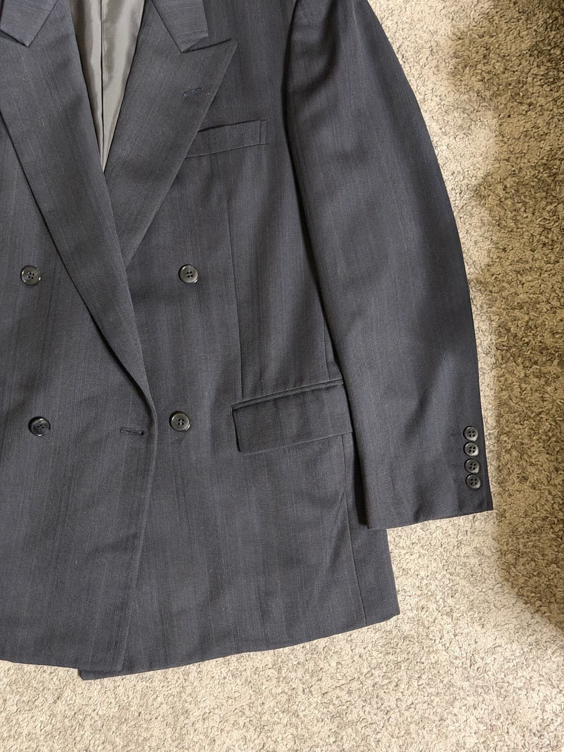 90s 디올 피크드라펠 더블 블레이저 상품이미지5