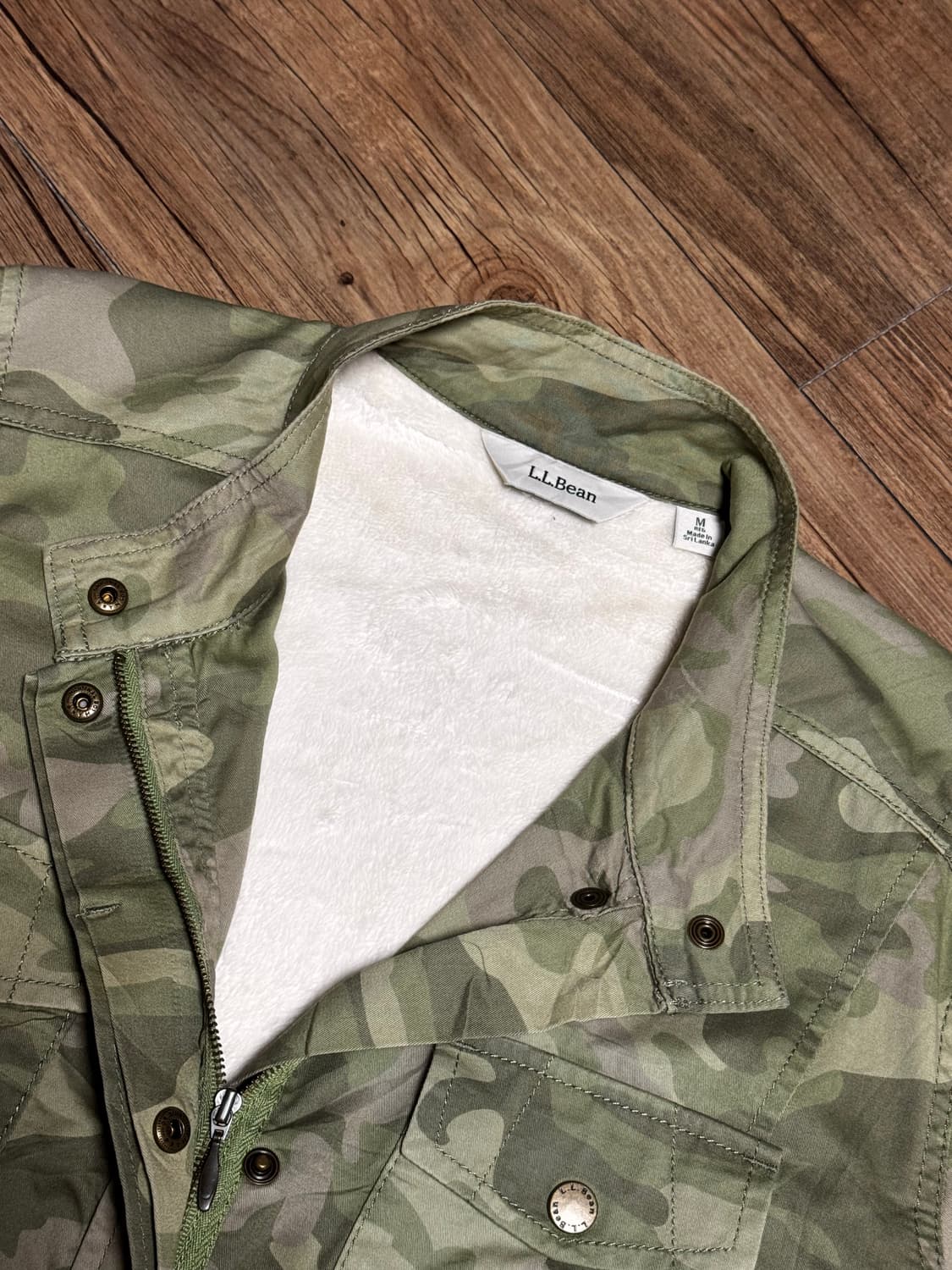 [M] 엘엘빈 카모 플라쥬 밀리터리 쉐르파 자켓 상품이미지4