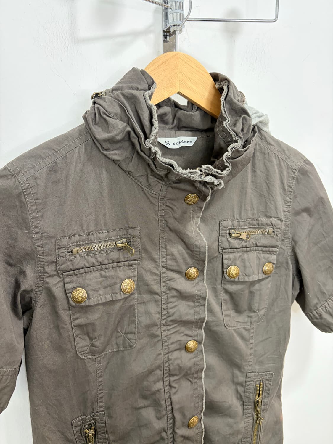 Sorridere 카고 그런지 반팔 자켓  상품이미지7