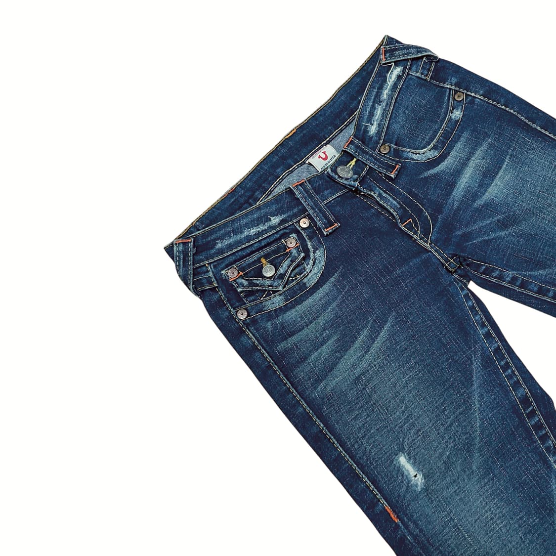 True Religion Joey Raw Rise Bootcut Jean 상품이미지3