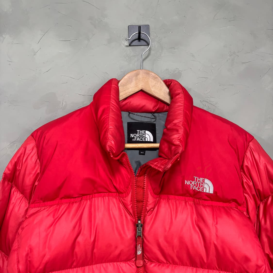 노스페이스 눕시 700 구스다운 패딩 빨강 상품이미지2