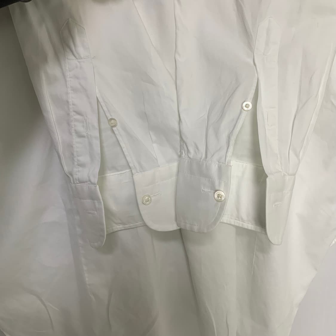 버버리 아이보리 셔츠 긴팔 XL 빈티지 상품이미지5