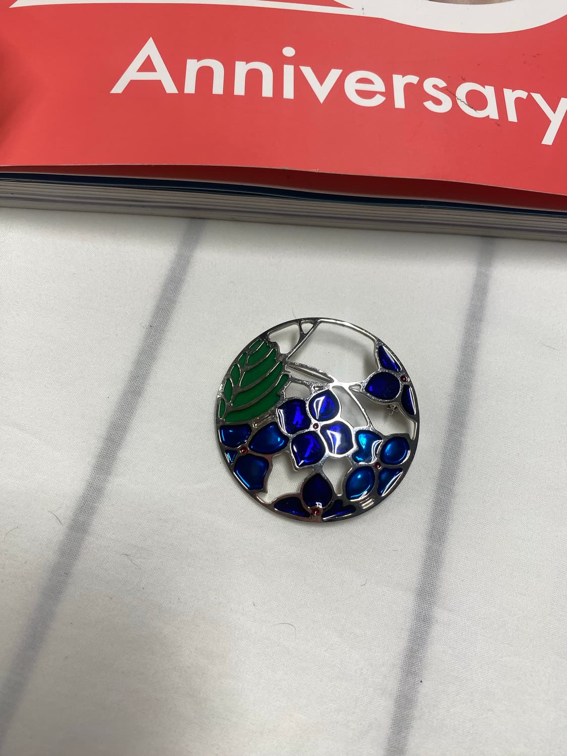 빈티지 스테인드글라스 브로치 상품이미지1