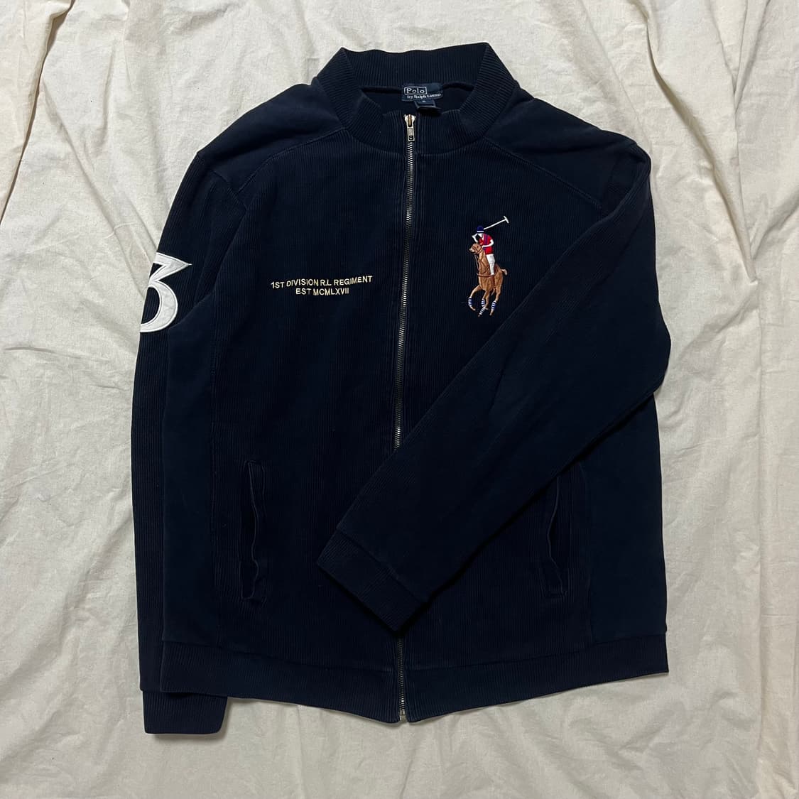 폴로 멀티 빅포니 3 니트 집업 XL 상품이미지2