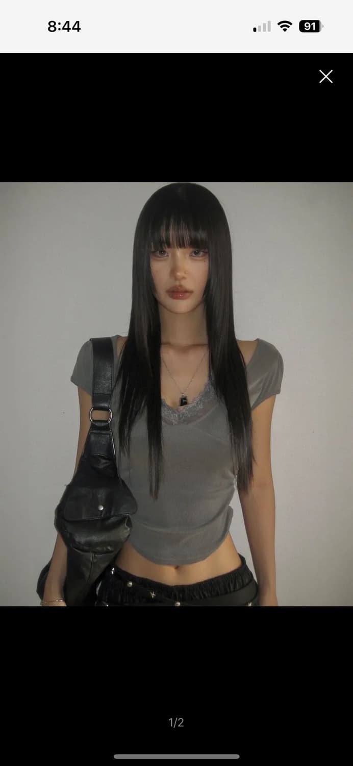 플리즈노팔로우 아멜리아 탑 차콜 플노팔 amelia top 상품이미지2