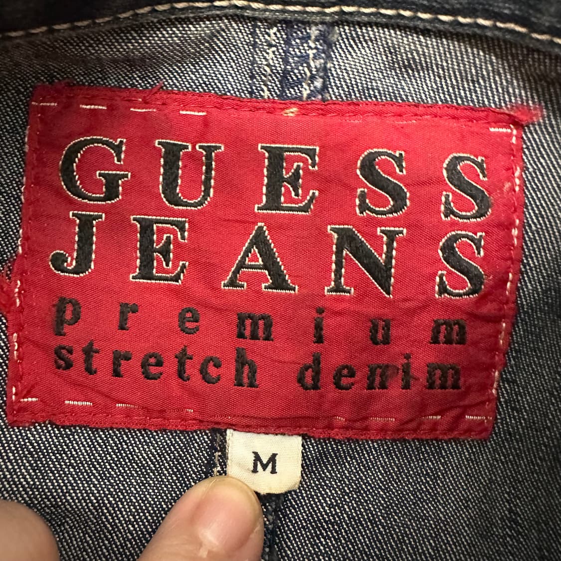 GUESS 게스 여성 데님 청자켓 M 상품이미지4