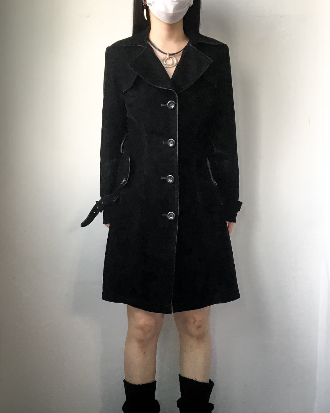 Belted velour jacket 상품이미지7