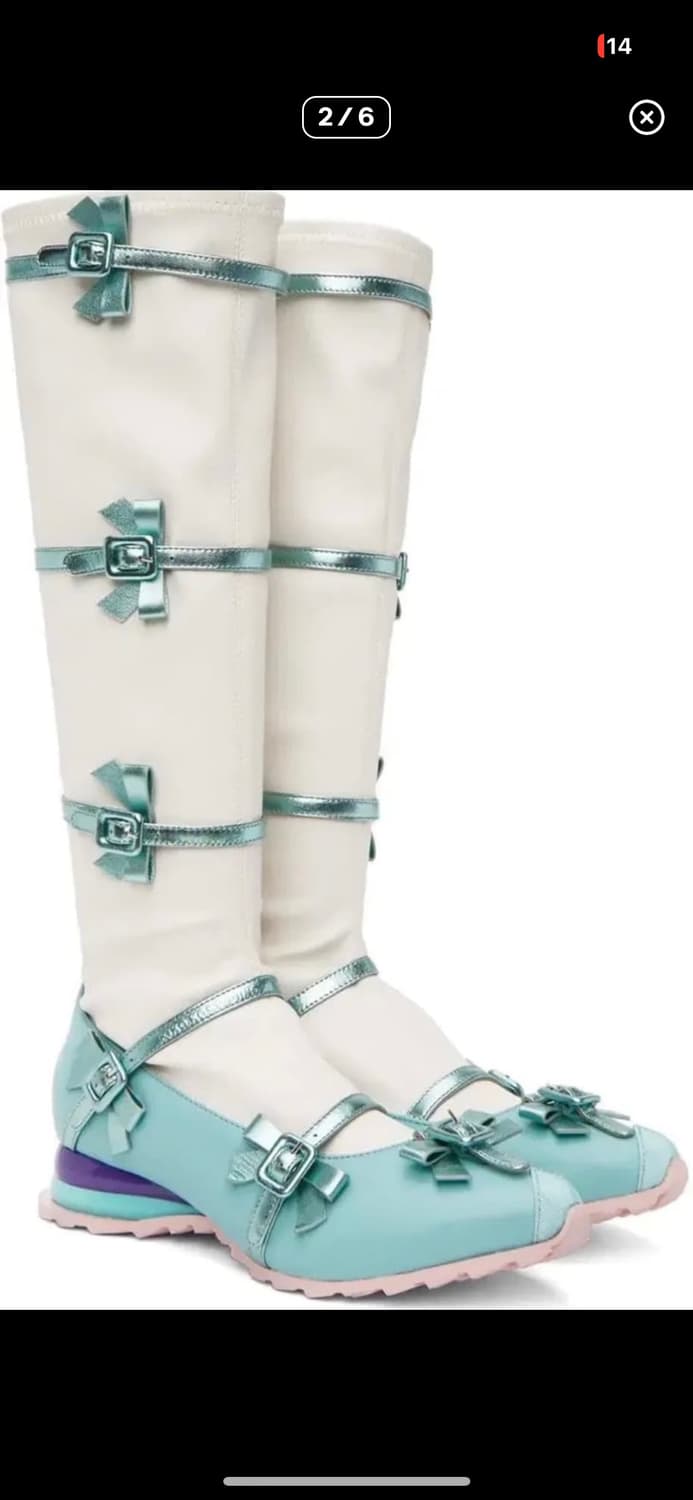 키코코스타디노브 리본 니하이부츠 상품이미지2