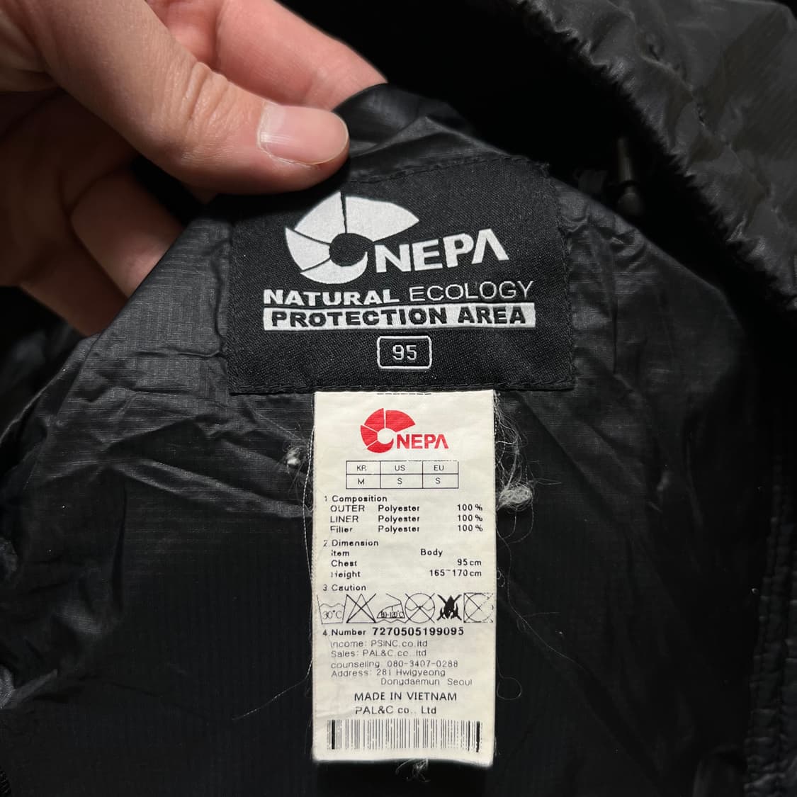 네파 에볼루션 로고 경량패딩 점퍼 [블랙] M/95 상품이미지6