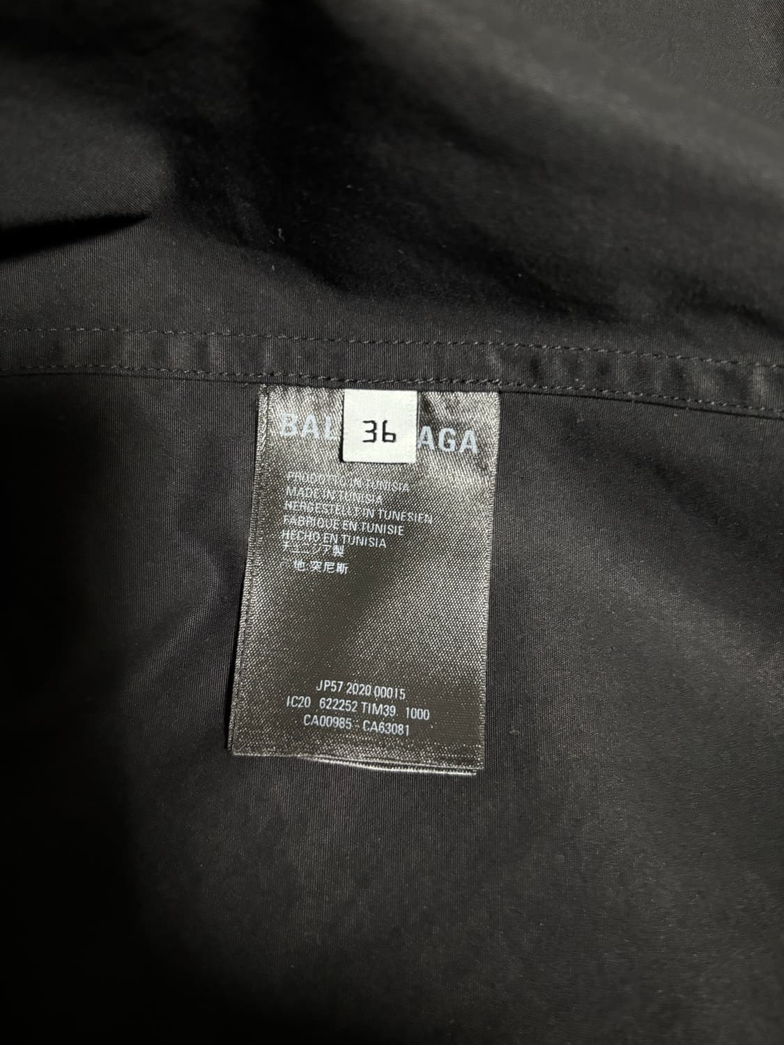 발렌시아가 블랙 반팔 셔츠 36사이즈 상품이미지5