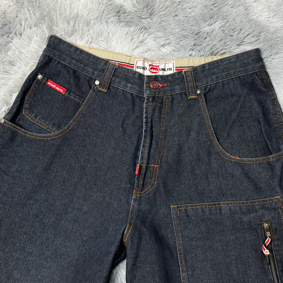 에코 언리미티드 오버핏 카펜더 데님 버뮤다팬츠 상품이미지2