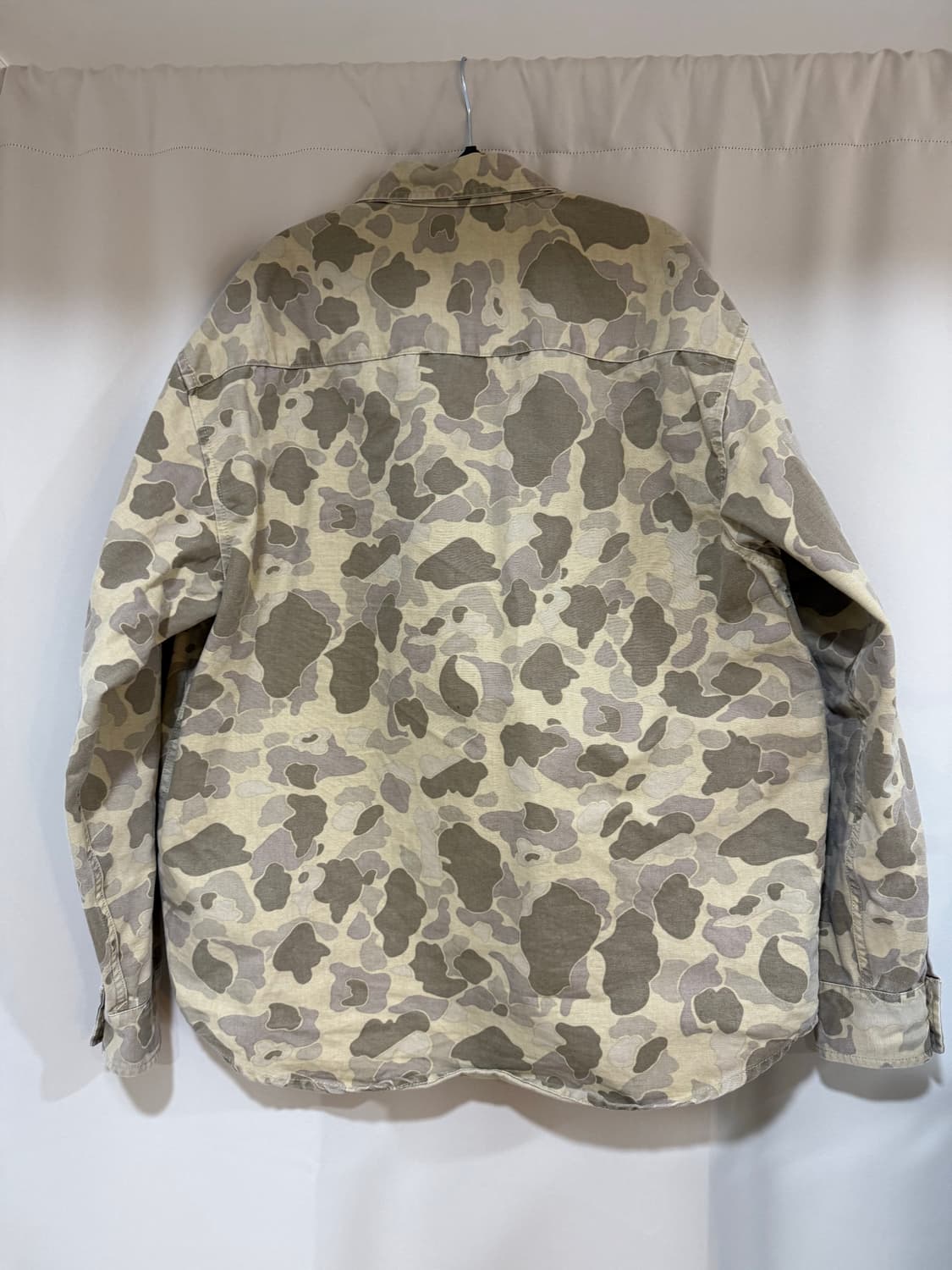 칼하트 덕 카모 셔츠 자켓 데저트 스톤 워시드 M 상품이미지3