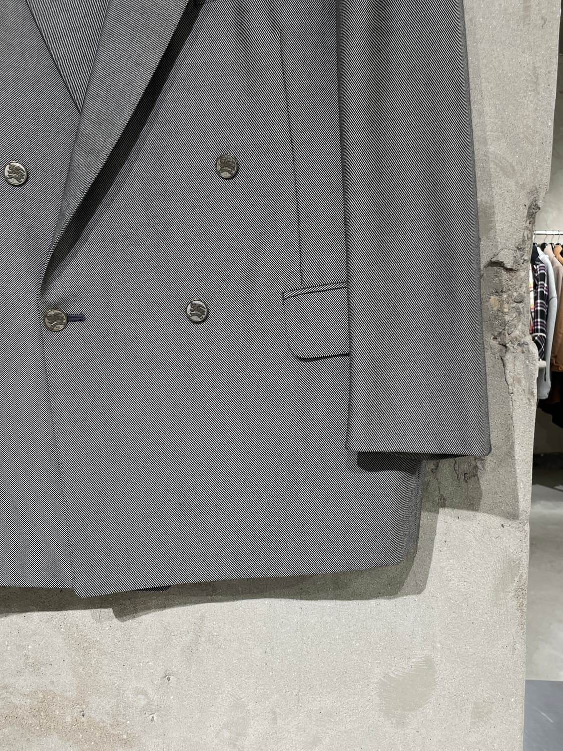 버버리 그레이 스트레치 1B 울 블레이저 상품이미지5