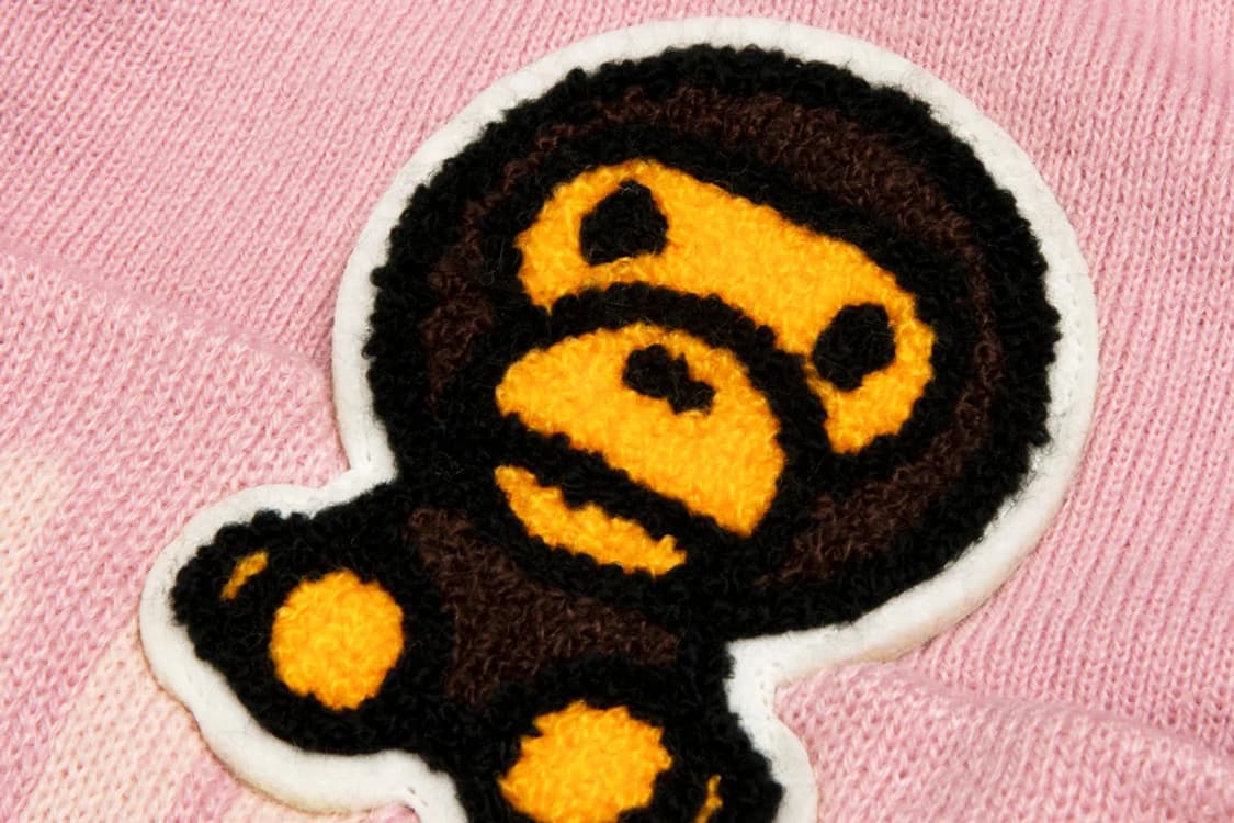 [OS] 베이프 베이비마일로 펠트 비니 핑크 상품이미지4