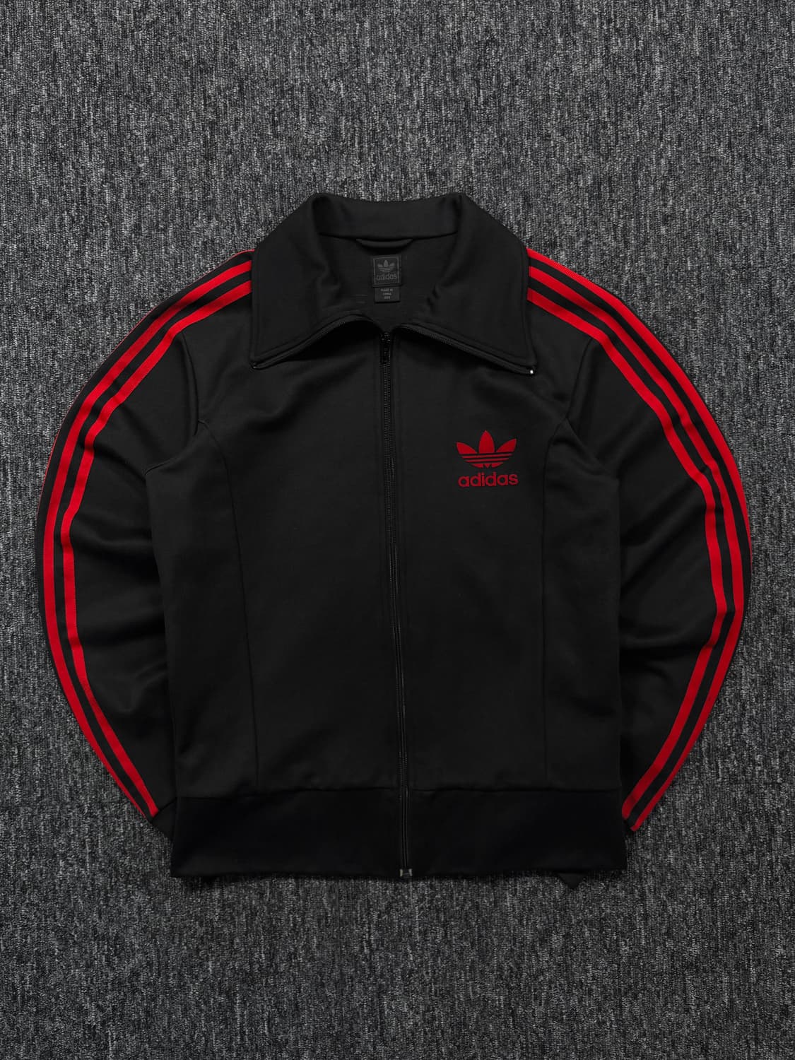 아디다스 블랙 레드 유로파 트랙탑 져지 상품이미지4
