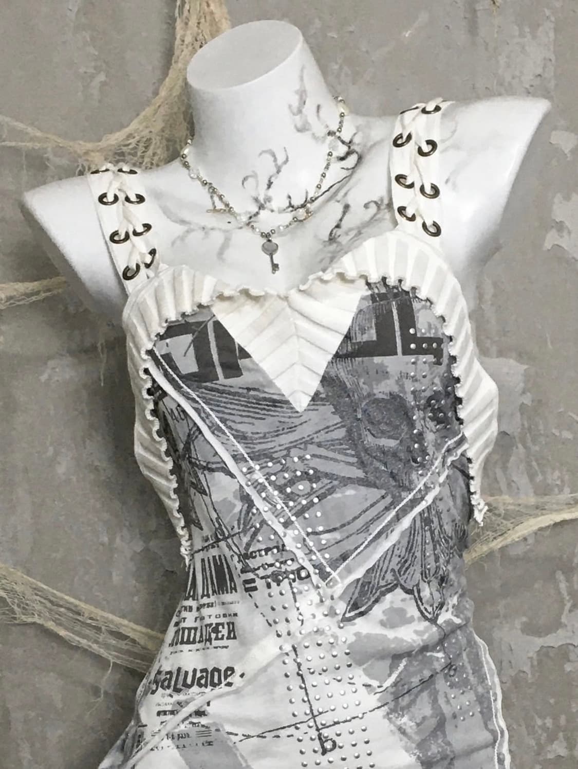 Salvage Zipper Detail Top 상품이미지2