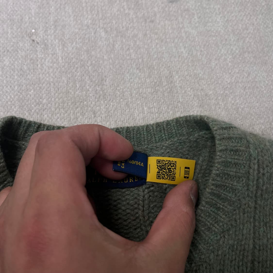 W 95 폴로 랄프로렌 캐시미어 꽈배기 가디건 상품이미지3