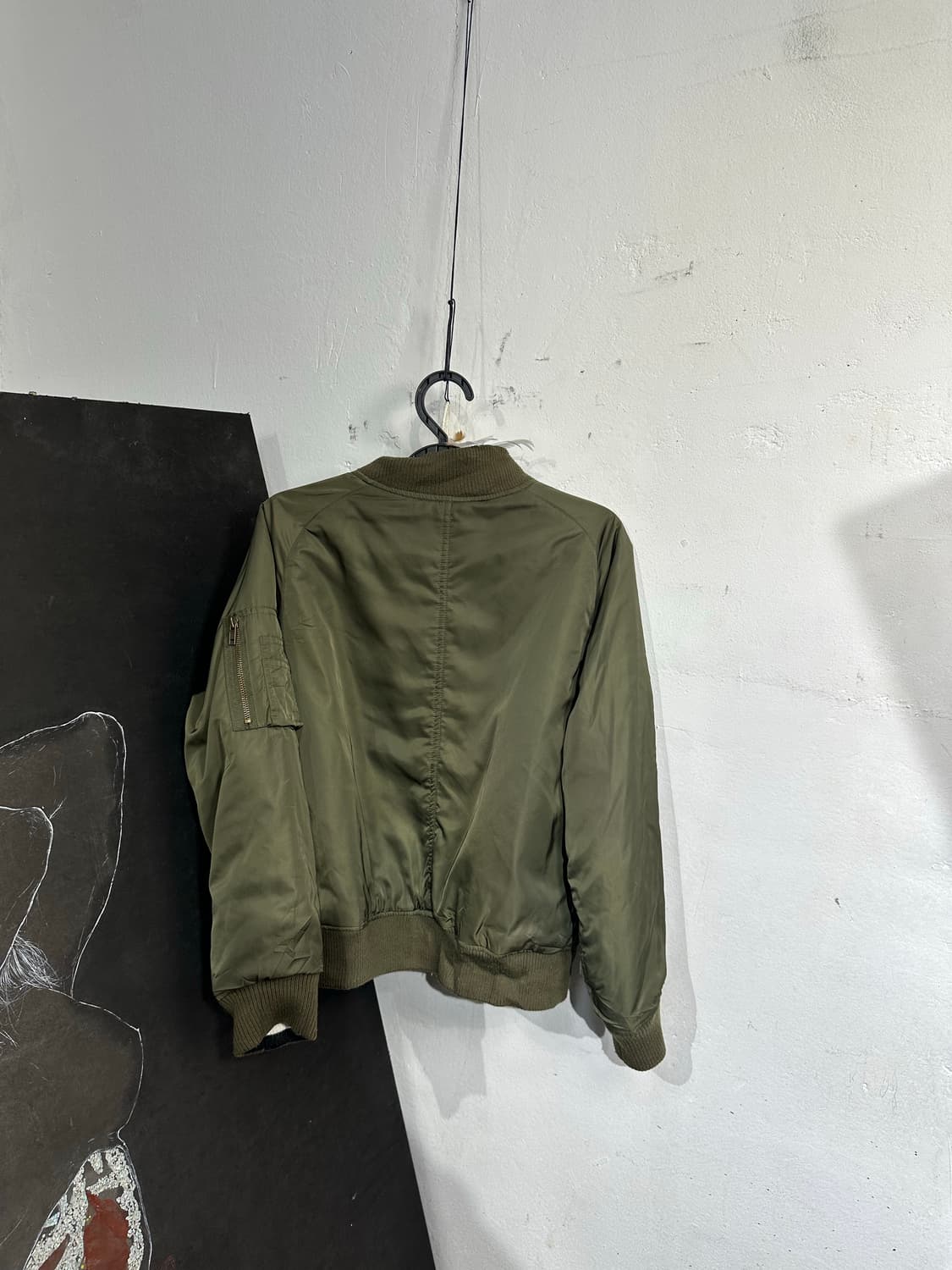 Jpn 일본빈티지 오리엔탈 카키 마원 양면 스카잔 자켓 상품이미지9