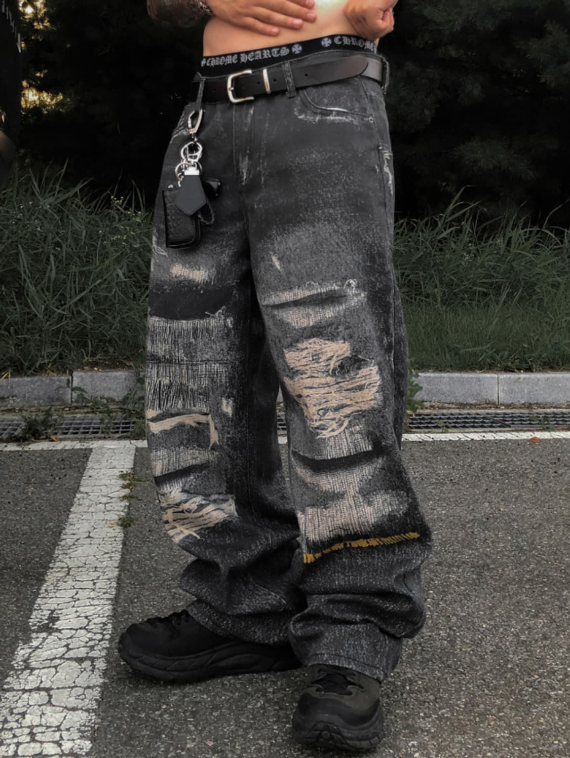 빈티지 페인팅 팬츠 상품이미지3