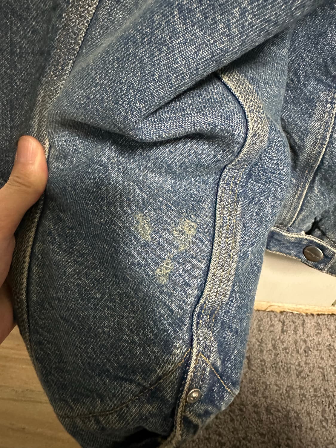 (S) 칼하트 WIP OG 디트로이트 자켓 블루 그라인드 워시 상품이미지8