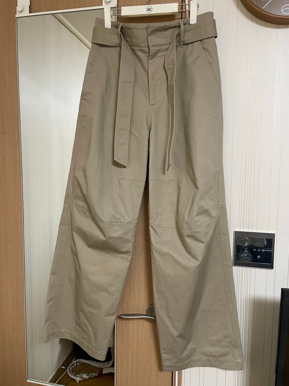 렉토 24fw 그레이지 코튼 워커 팬츠 세피아 그레이 상품이미지2