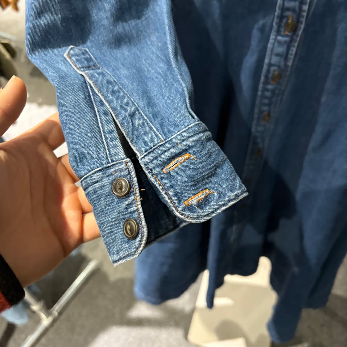 japan빈티지 롱 셔츠 드레스 상품이미지3