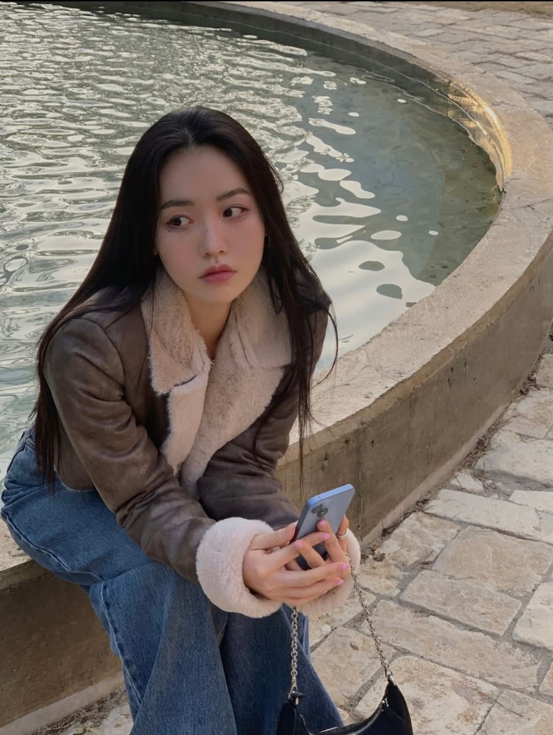 페일제이드 시어링 자켓 무스탕 브라운 상품이미지1