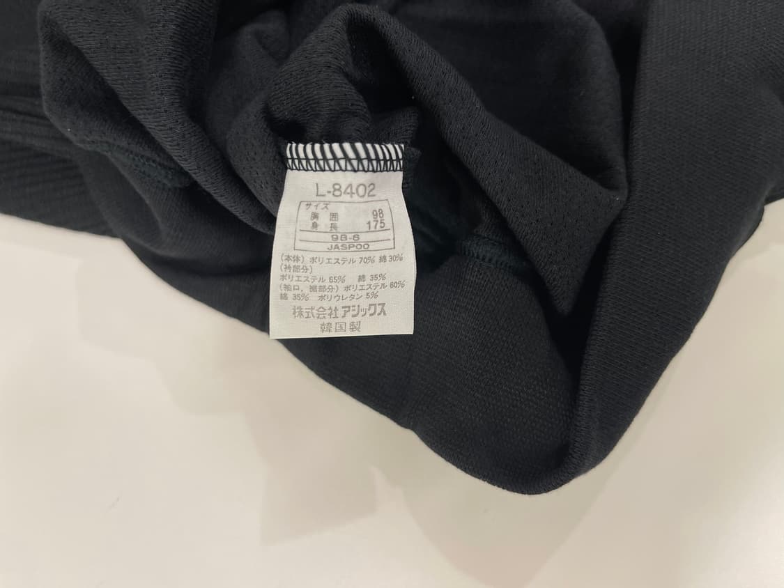 아식스 빈티지 90s 폴로 셔츠 올드 ASICS OLD 1990 블랙 M 상품이미지4