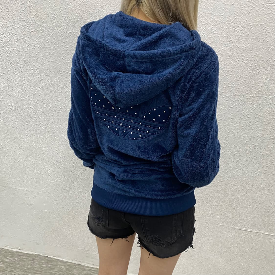 아디다스 베이비블루 파이어버드 블루 퍼 후드집업 95 상품이미지3