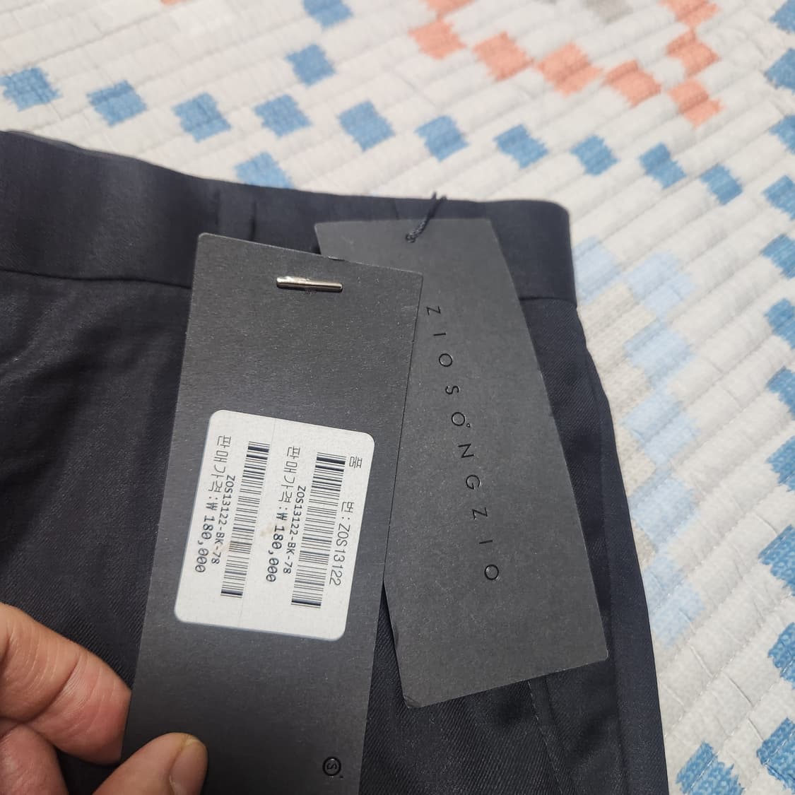 (새상품)지오송지오 남성 정장 바지 블랙 78 새상품 상품이미지2