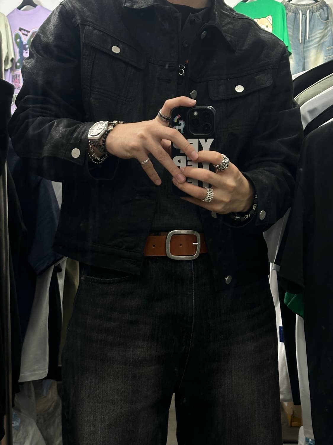 Black temple - 검정 템플 팔찌 상품이미지3