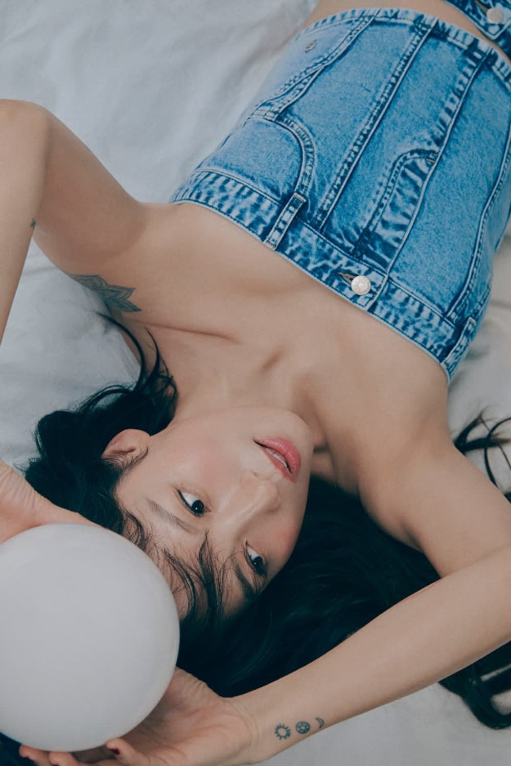 게스 이효리 데님 코르셋 탑 뷔스티에 상품이미지2
