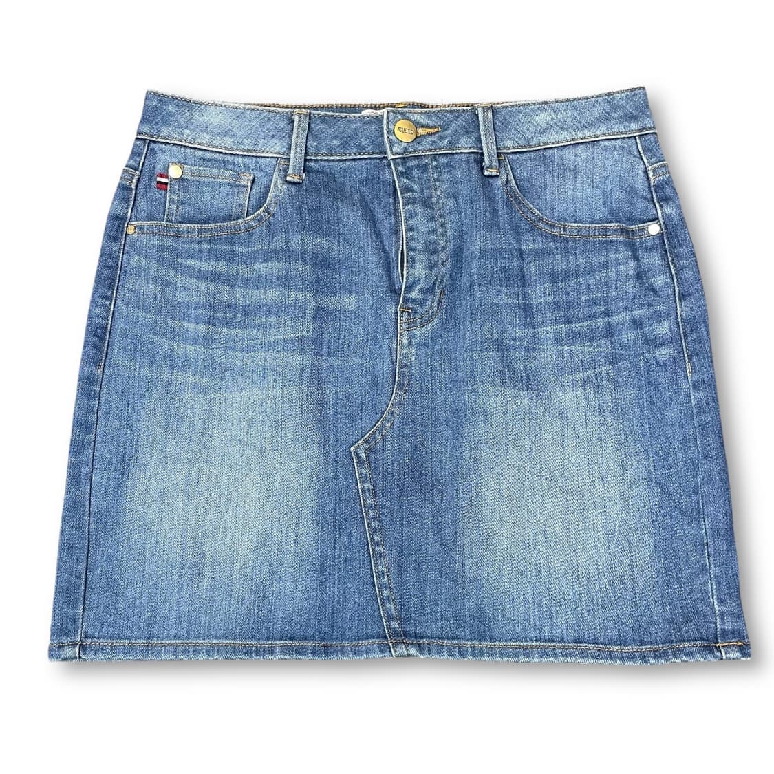 (28) 게스 중청 워싱 미니스커트 상품이미지1