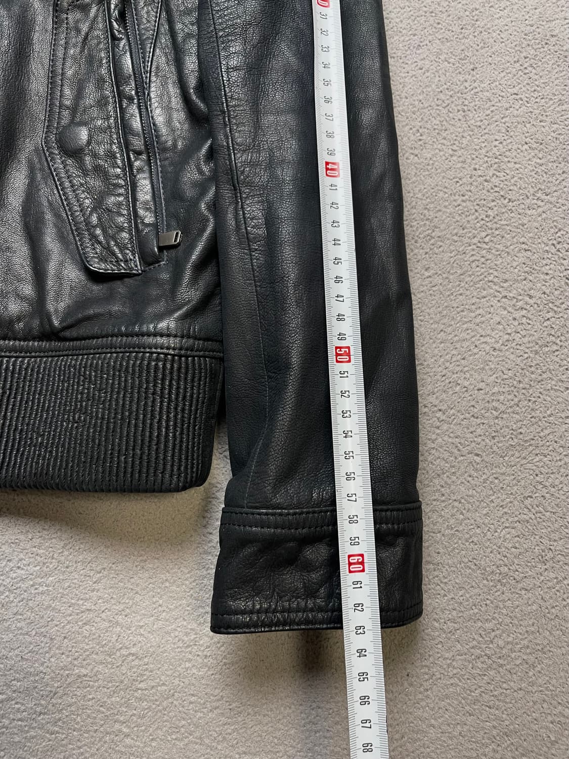 [100] 지오지아 하이넥 레더자켓 - 양가죽자켓 상품이미지3