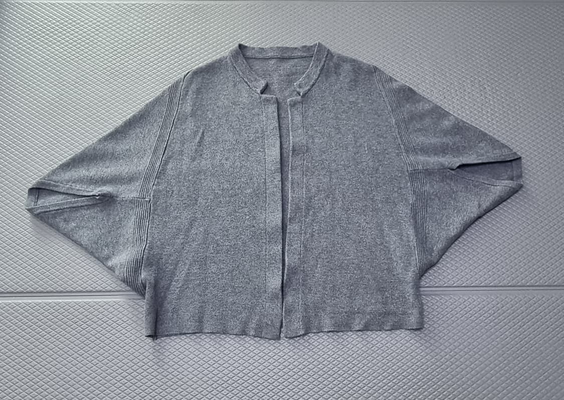 케이프 판쵸 니트 반팔 가디건 상품이미지2