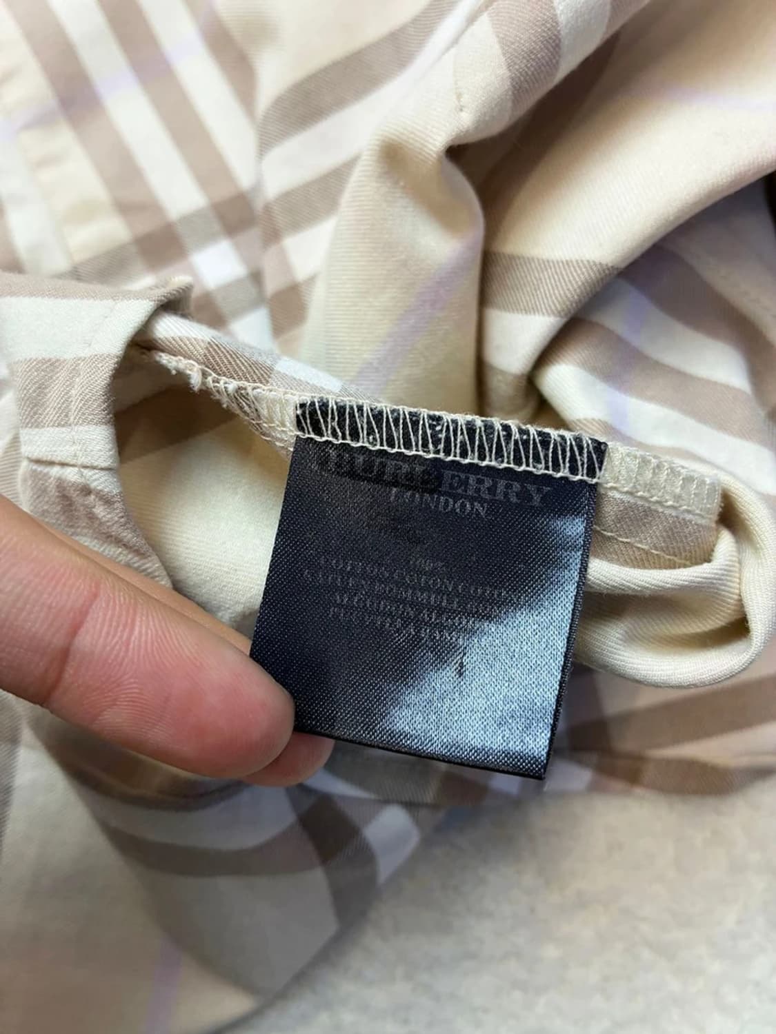 버버리 00's 숏 노바체크 시그니처 셔츠 PN5820 상품이미지7