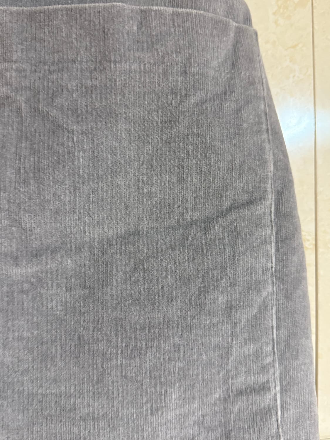 1회 착용) 그레이 모직 스커트 상품이미지5