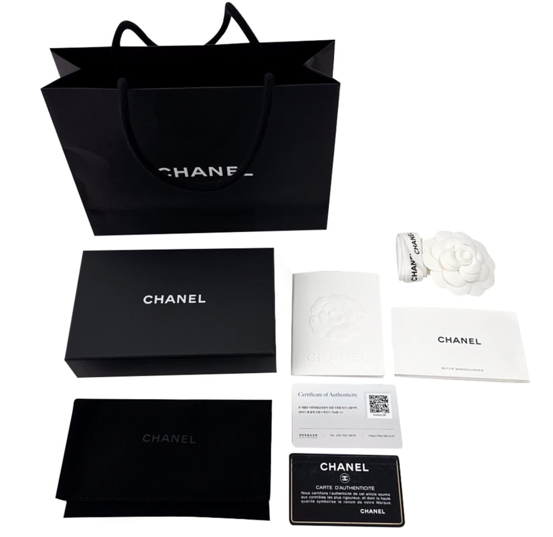 Chanel 샤넬 보이 클래식 캐비어 카드 홀더 지갑 금장 블랙 상품이미지8