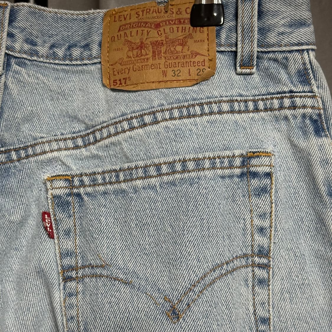 빈티지 90s 리바이스 517 USA 연청 32 상품이미지3