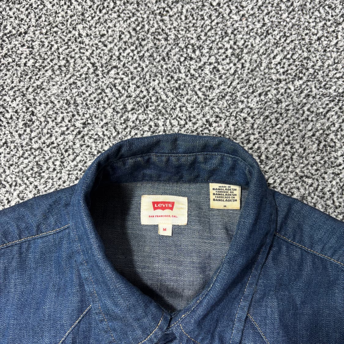 리바이스 웨스턴 데님 셔츠 (M) 상품이미지4