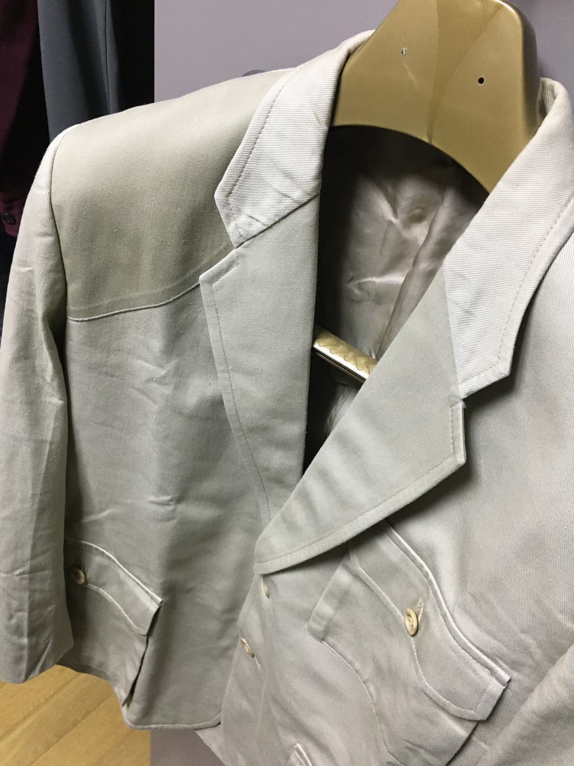 80's 꼼데가르송 옴므 패치워크 자켓 상품이미지2